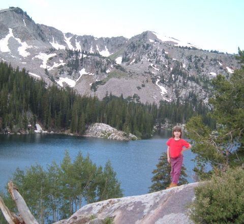 Joy on her first hike.